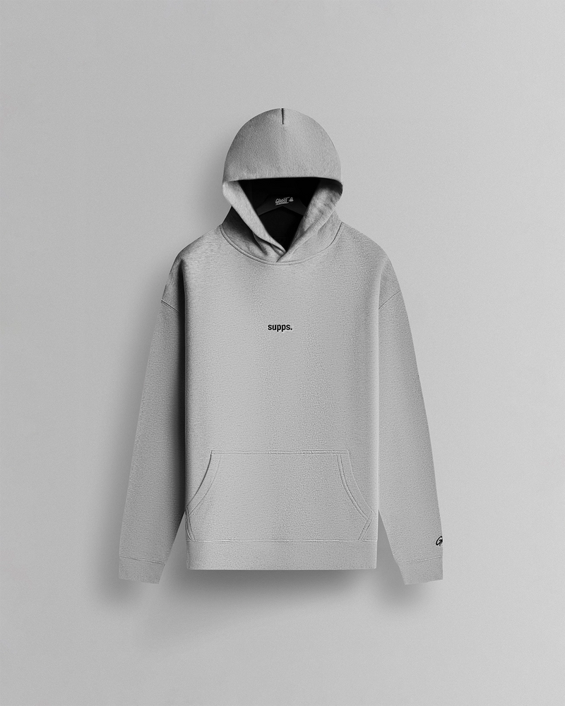 GHOST® ICON HOODIE | HEATHER GREY